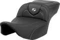 Roadsofa™ Extended Reach Seat - Carbon Fiber - Silver Stitch/Silver Logo - no Backrest - FL '23-'24