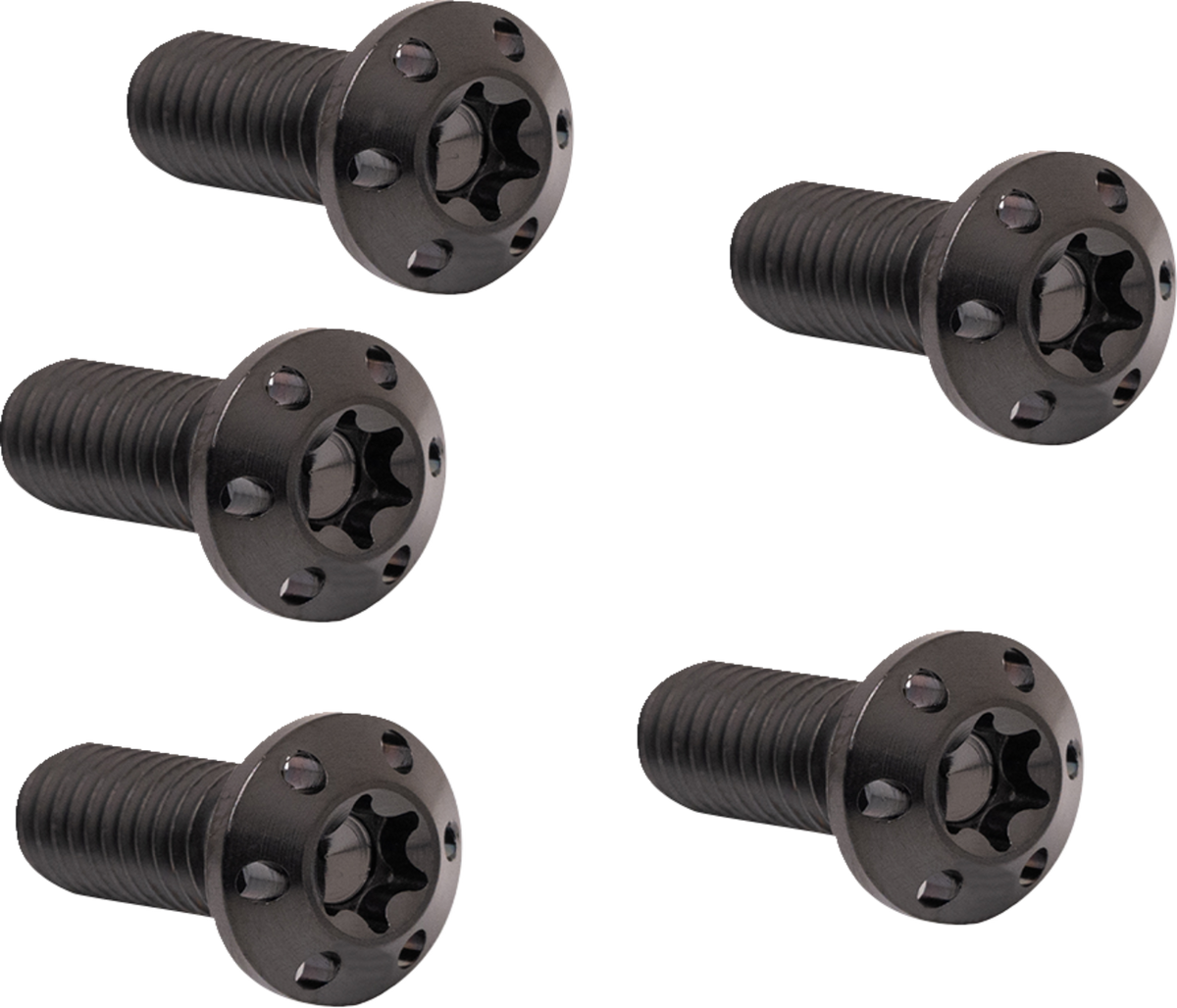 Bolt Kit - Holeshot/Brake Rotor/Front - Hub Mount - Black - 5/16-18 x 7/8" - 5 Pack