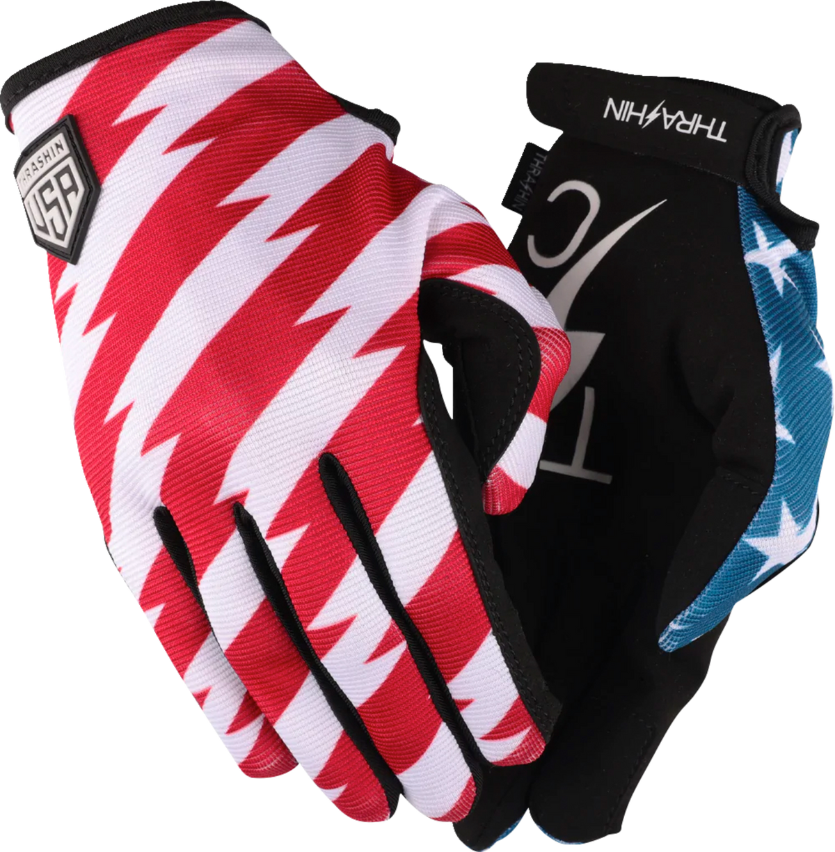 Stars & Bolts Stealth Gloves - Red/Blue - 2XL