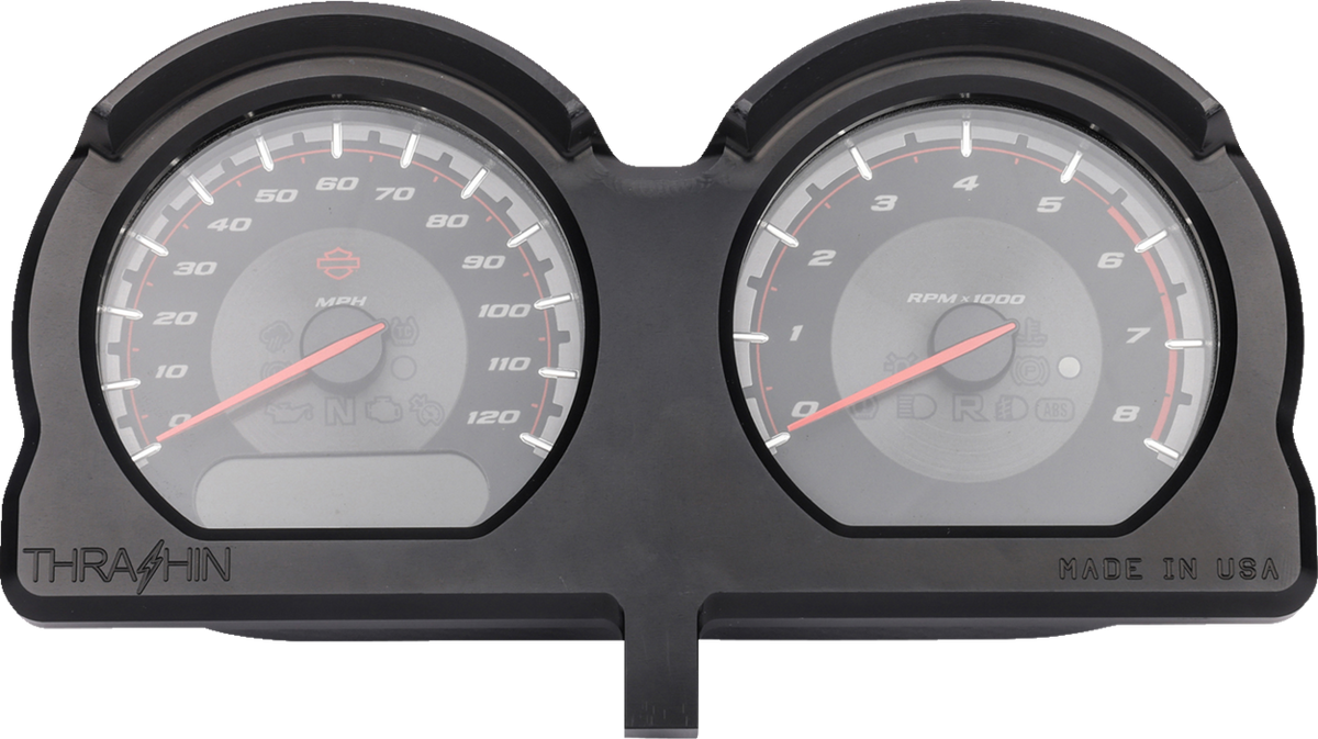 Gauge Relocation Kit - Front - Black