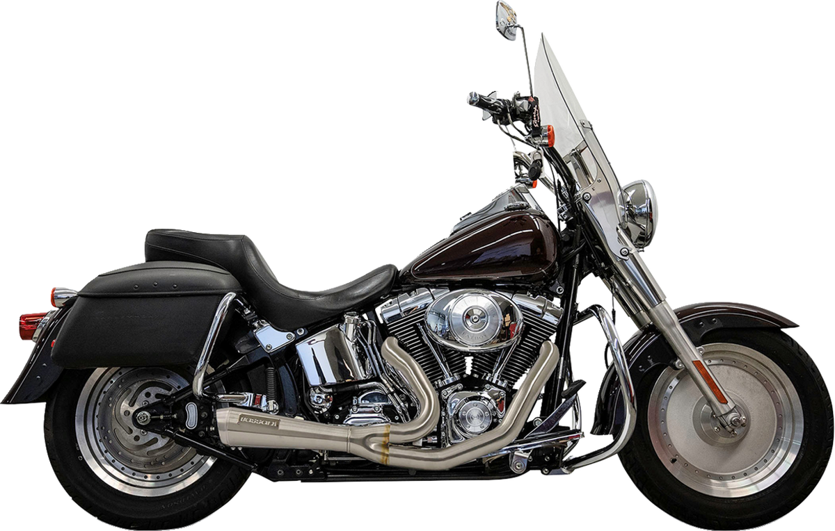 2-into-1 Ripper Exhaust System - Short - Stainless - Twin Ca