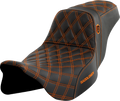 Pro Series SDC Performance Seat - w/o Backrest - Orange Stitch - FLH/FLT '08-'23