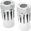 Fork Boot Covers - Chrome - Deep Cut - FLHTD