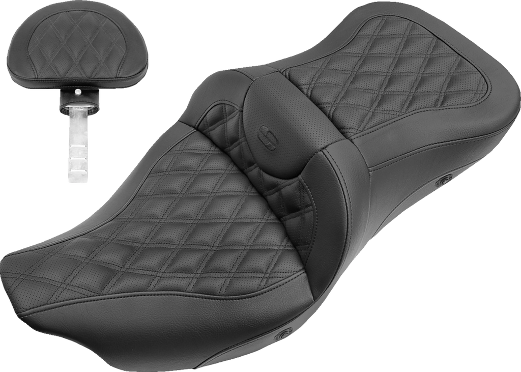 Extended Reach Roadsofa™ Seat - Lattice Stitched - Backrest - Heated - FL '08-'24