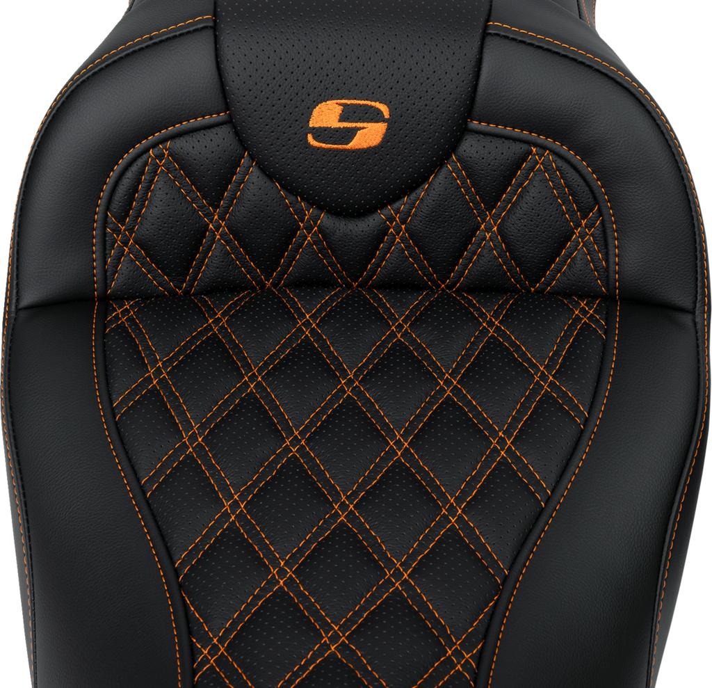 Roadsofa™ Seat - with Backrest - Orange Stitch - FL '08-'23