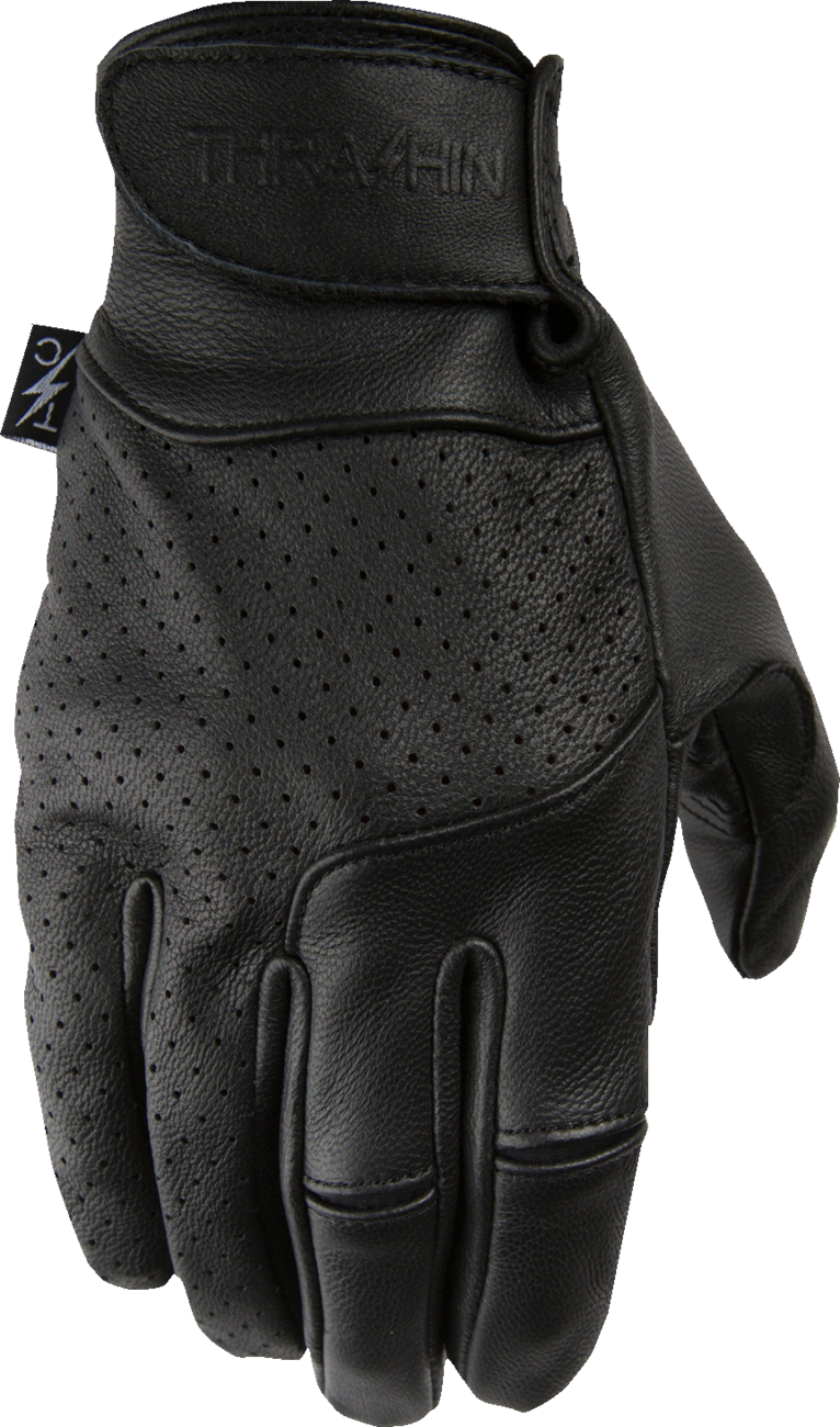 Siege Leather Gloves - Black - Medium