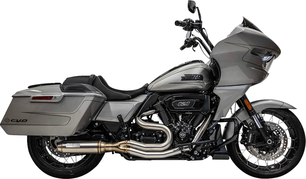 2-into-1 Mid-Length Super Bike Exhaust System - Stainless St