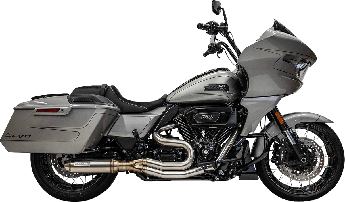 2-into-1 Mid-Length Super Bike Exhaust System - Stainless St