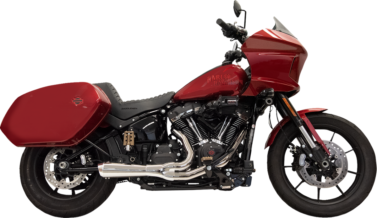2-into-1 Ripper Exhaust System with Megaphone Muffler - Shor