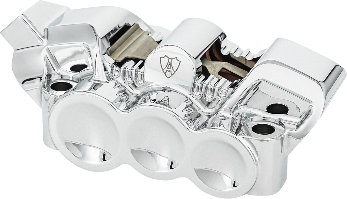 Monoblock Radial Brake Caliper - 100 mm - Left - Chrome