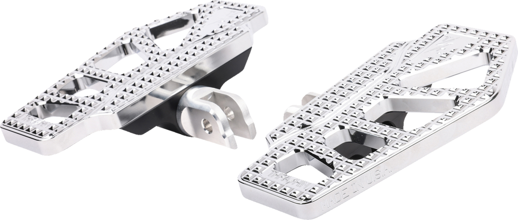 Apex Mini Floorboards - Driver - Chrome - Softail