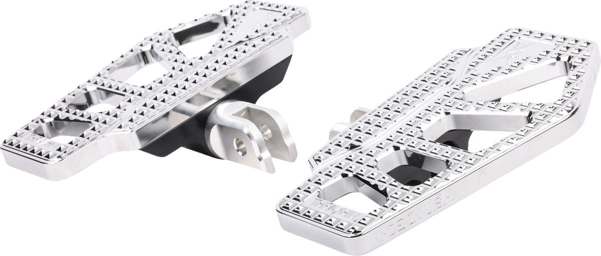 Apex Mini Floorboards - Driver - Chrome - Softail