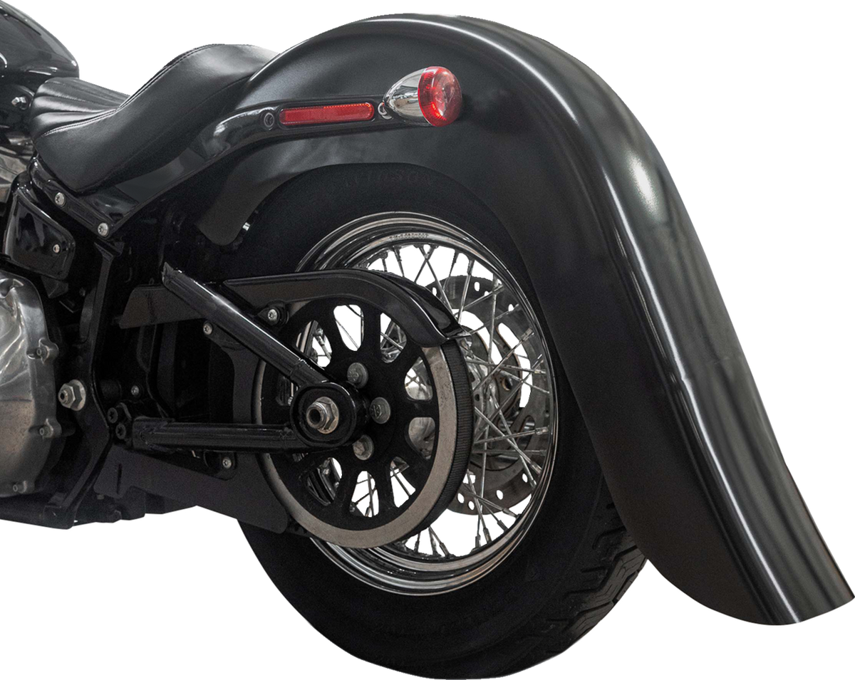 Benchmark Rear Fender - Vicla - Smooth - Black - HD Softail '18-'25