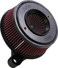 Air Stinger Stealth Air Cleaner Kit - Black Chrome Ring