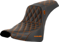 Pro Series SDC Performance Seat - w/o Backrest - Orange Stitch - FXBB/FXST '18-'23