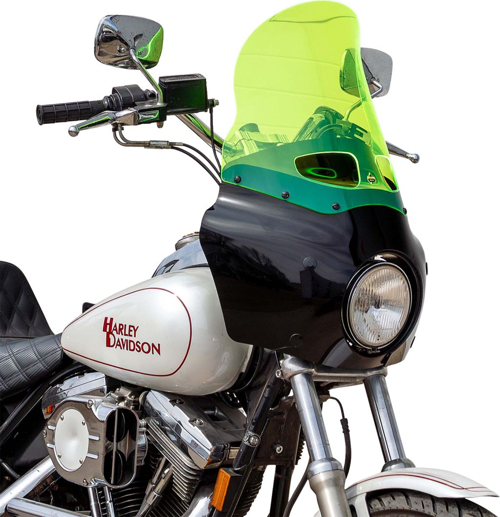 Ice Flare® Windshield - 15" - Green Ice - Road Warrior Fairing