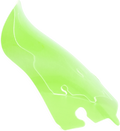 Ice Flare® Windshield - 6.5" - Green Ice - '14-'25 FLHT/FLHX