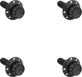 Bolt Kit - Windshield - Titanium - 12-Point - Black