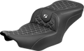 Roadsofa™ Seat - without Backrest - White Stitch - FLH/FLT '23-'25