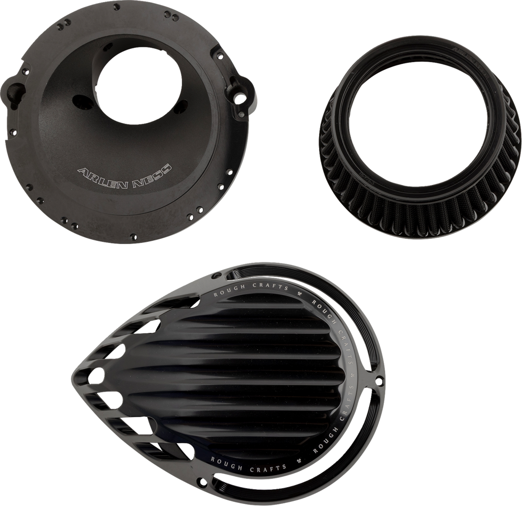 Rough Craft Air Cleaner Kit - Black