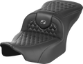 Roadsofa™ Seat - without Backrest - Honeycomb - Gray Stitch - FLTR/FLHX '23-'24