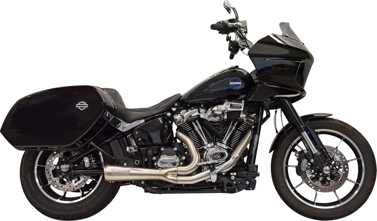 2-into-1 Ripper Exhaust System with Megaphone Muffler - Shor