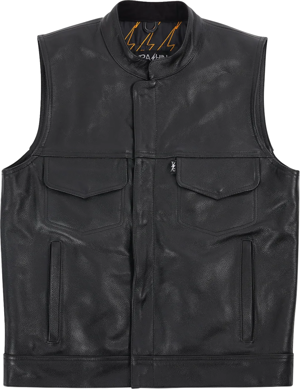 Mulholland Leather Riding Vest - Black - Small
