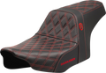 Pro Series SDC Performance Seat - Red Stitching - w/o Backrest - FLT/FLH '23-'24