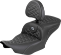 Roadsofa™ Seat - with Backrest - Silver Stitch - FLH/FLT '23-'25