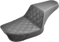 Step-Up Seat - Front Lattice Stitch - Black - Dyna