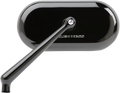 Mirror - Side View - Oval - Black - Left