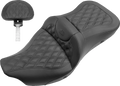 Roadsofa™ Seat - Heated - Full Lattice Stitch - with Backrest - Black - FL '09-'24