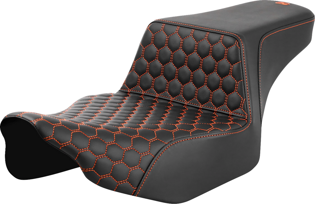 Step-Up Seat - Extended Reach - Front Honeycomb - Orange Stitch - FL '23-'24