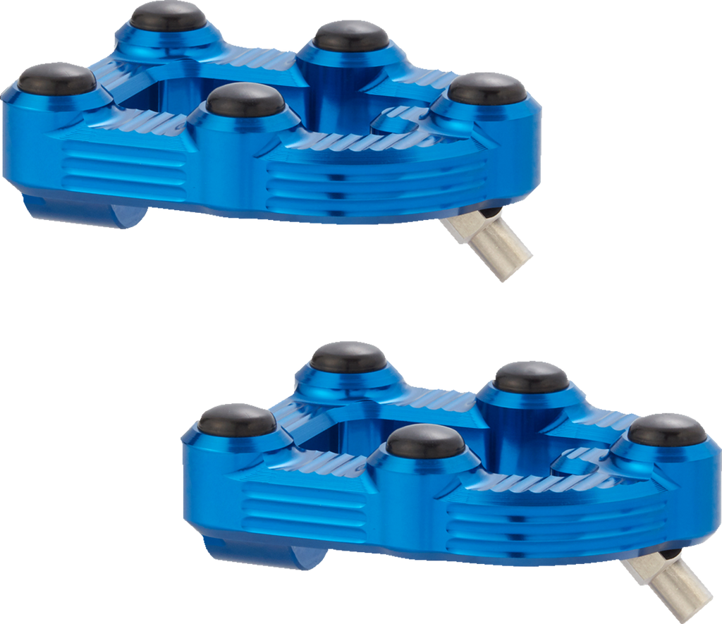 MX Foot Pegs - Driver - Blue