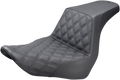 Step-Up Seat - Front Lattice Stitch - Black