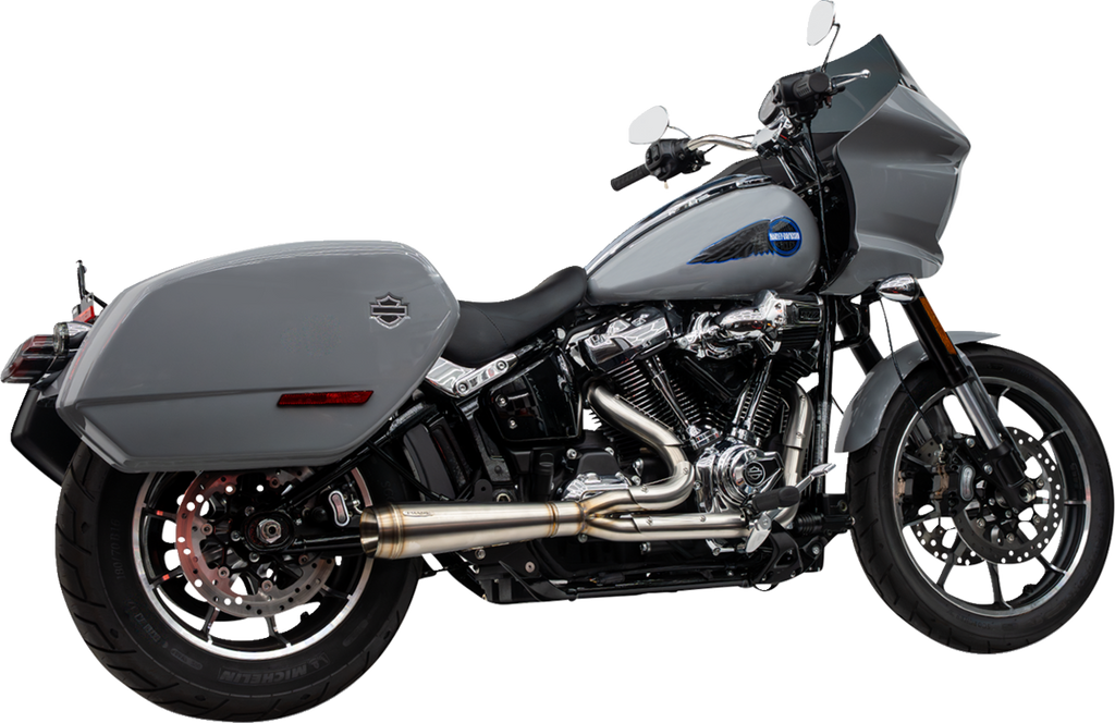2-into-1 Assault Exhaust System - Stainless Steel - Softail M8