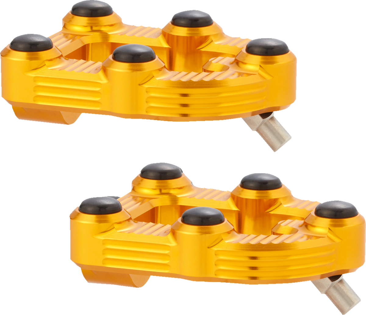 MX Foot Pegs - Driver - Gold
