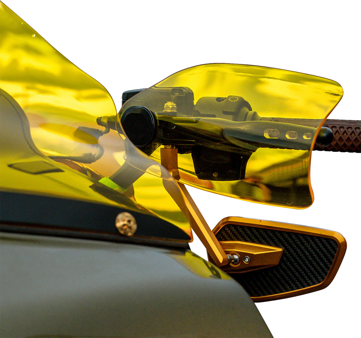 Flare® Handguards - Harley-Davidson Hydraulic Clutch - Yellow
