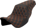 Step-Up Seat - Lattice Stitch - Orange Stitch - FLH/FLT '08-'23