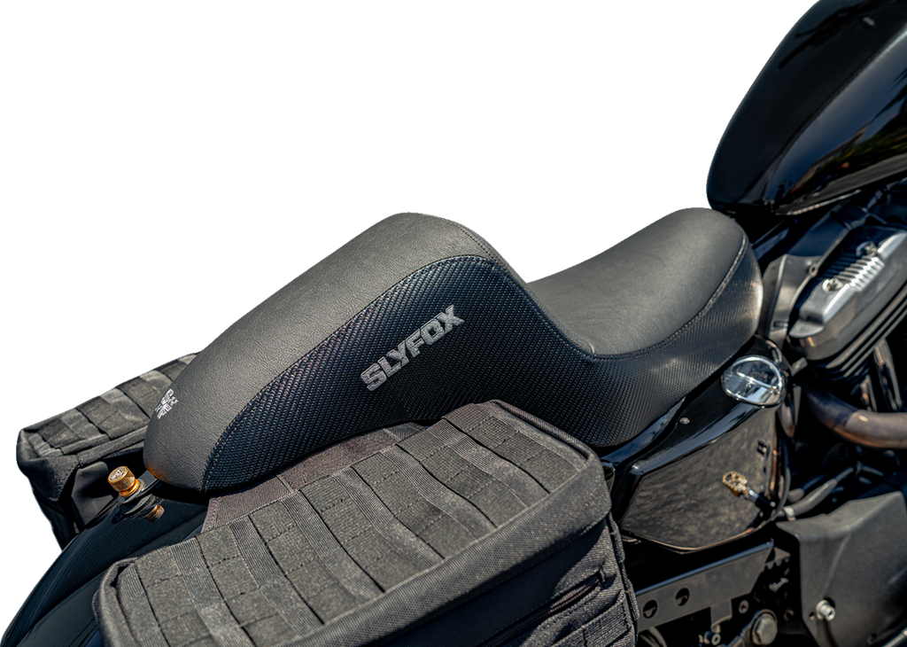 Drifter Seat - Gray Logo - Black Vinyl w/ Slipstop - Carbon Fiber - XL '04-'22