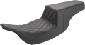 Step-Up Seat - Front Lattice Stitch - Black