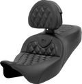 Roadsofa™ Seat - with Backrest - Lattice Stitch - Carbon Fiber - FL '08-'23