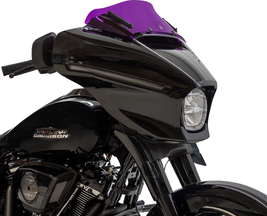 Kolor Flare® Windshield - 6-1/2" - Purple - '23-'26 FLHX/FLHLT