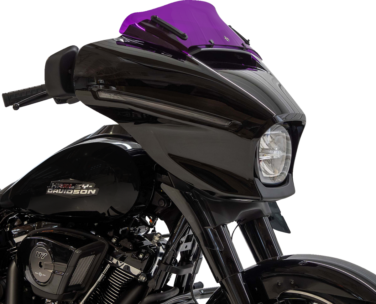Kolor Flare® Windshield - 6-1/2" - Purple - '23-'26 FLHX/FLHLT