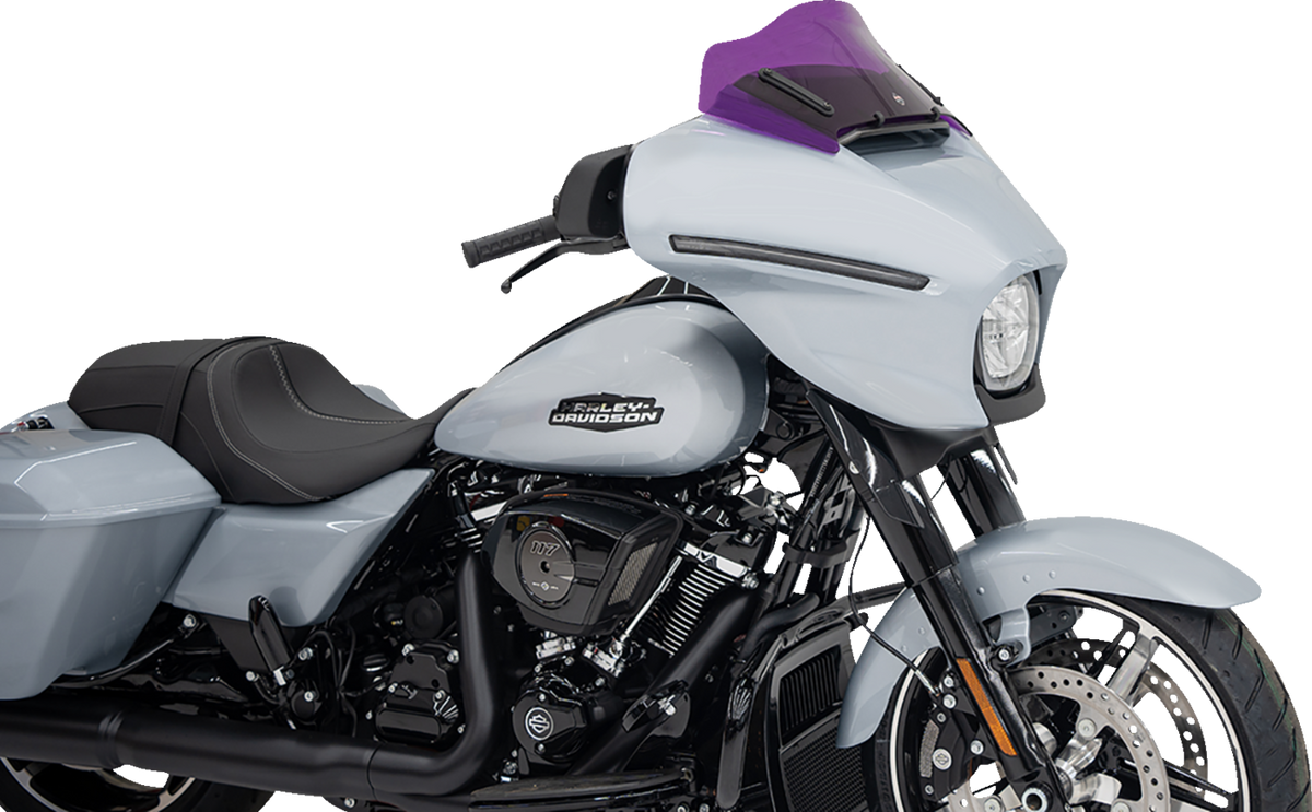 Kolor Flare® Windshield - 8" - Purple - '23-'26 FLHX/FLHLT