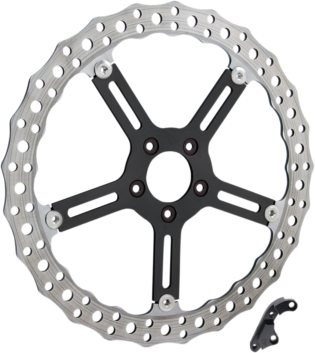 Jagged Brake Rotor - 15" - Right - Hub-Mount