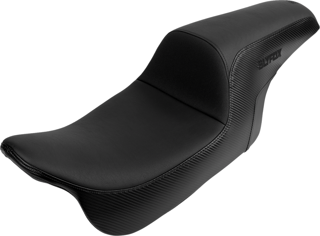 Drifter Seat - Black Logo - Smooth Vinyl - Carbon Fiber - FL '08-'23