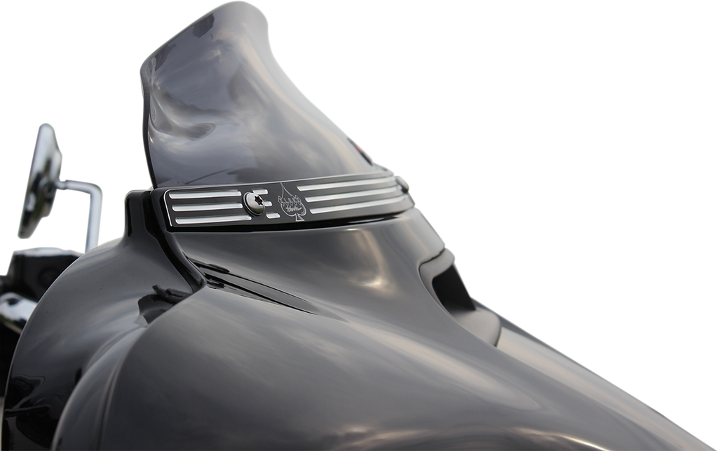 Flare® Windshield - 4" - Dark Smoke - '14-'25 FLH