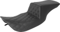 Tour Step-Up Seat - Front Lattice Stitch - Black - FL '97-'07