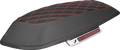 Saddlebag Lid Covers - Lattice - Carbon Fiber - Red Stitch - FLH/FLT '14-'24